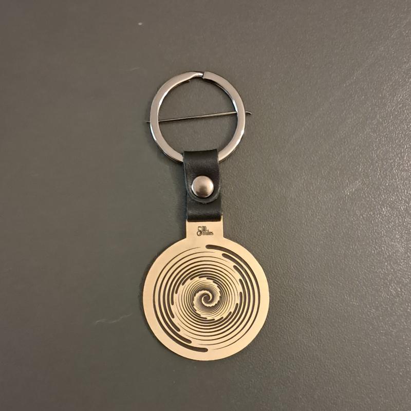Swirling Spiral Keychain: A Hypnotic Design