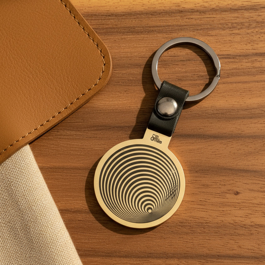 Hypnotic Vortex Keychain: A Mesmerizing Design