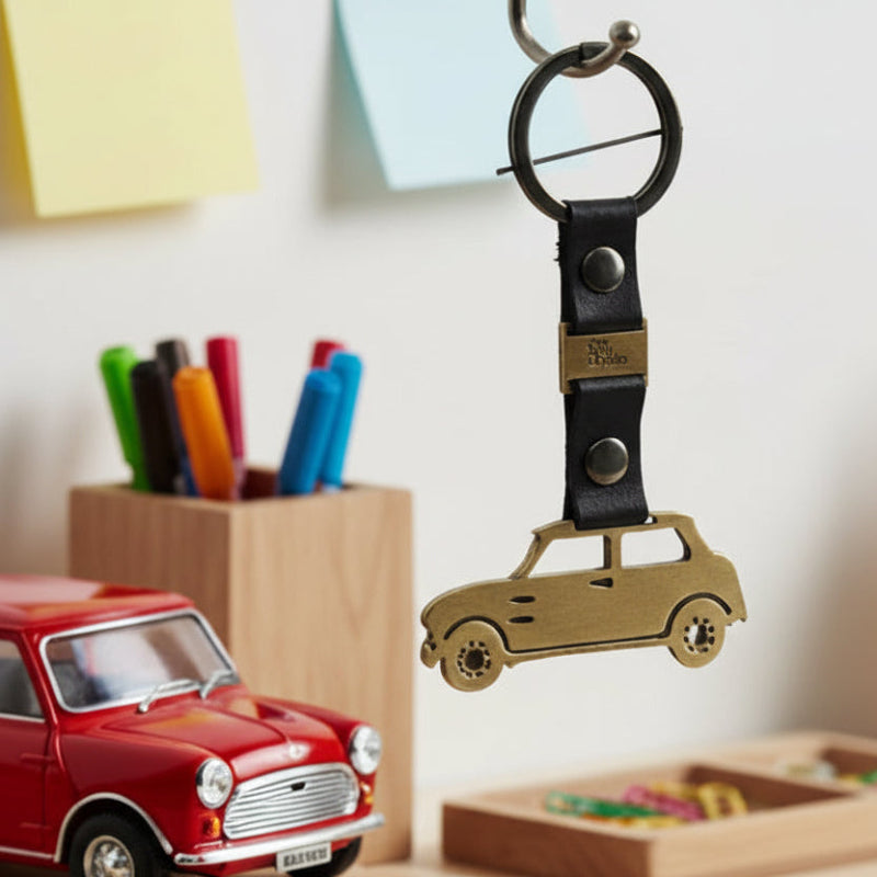 Brass Custom Car Model Keychain