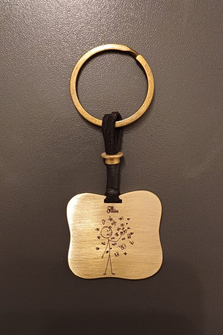 Stick Man in LOOOOOOVE Keychain – Handcrafted Luxury with a Touch of Fun