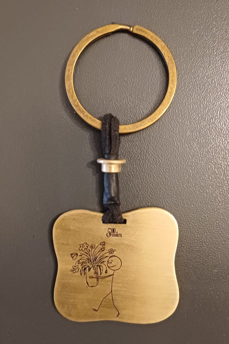 Stick Man in LOOOOOOVE Keychain – Handcrafted Luxury with a Touch of Fun