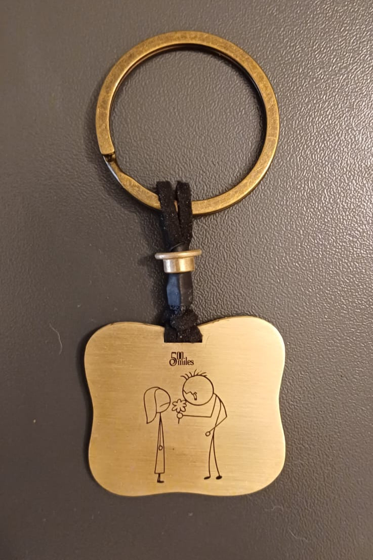 Stick Man in LOOOOOOVE Keychain – Handcrafted Luxury with a Touch of Fun