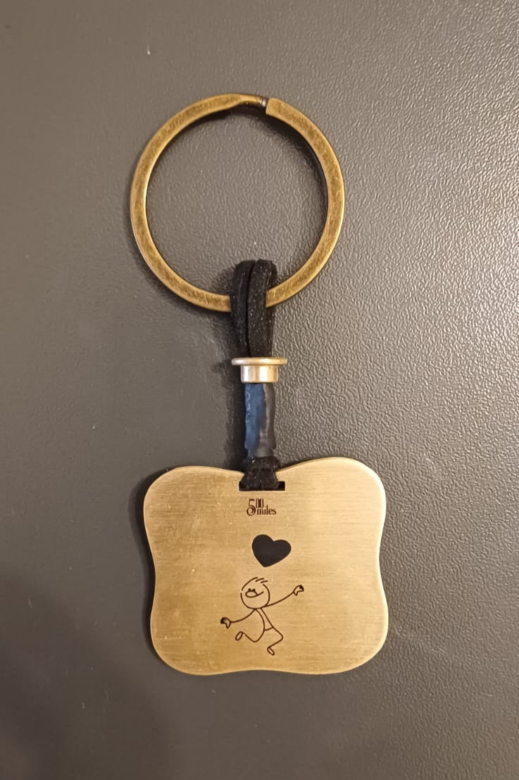 Stick Man in LOOOOOOVE Keychain – Handcrafted Luxury with a Touch of Fun