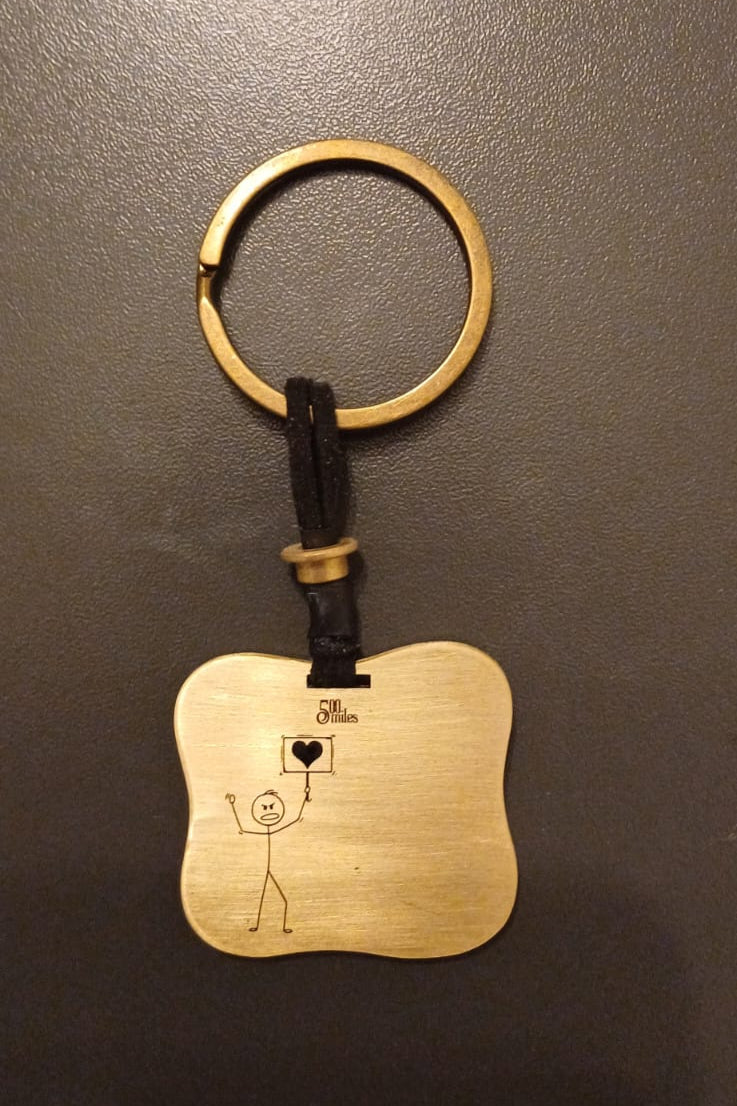 Stick Man in LOOOOOOVE Keychain – Handcrafted Luxury with a Touch of Fun