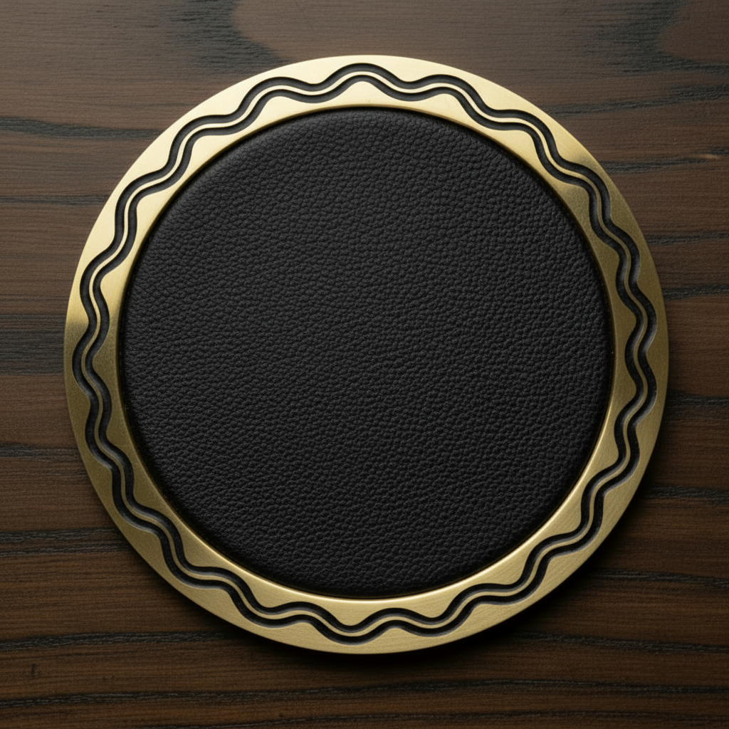 Custom Solid Brass Coasters