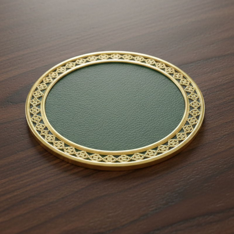 Custom Solid Brass Coasters