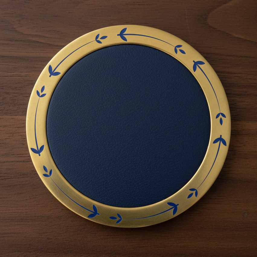 Custom Solid Brass Coasters