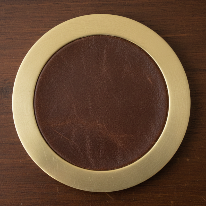 Minimalist Solid Brass Coasters