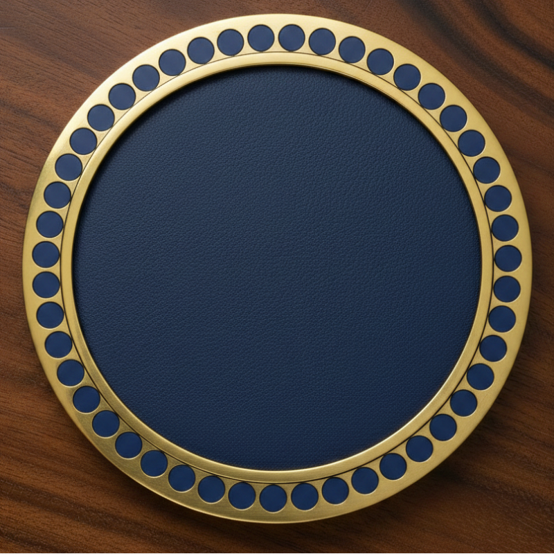 Custom Solid Brass Coasters