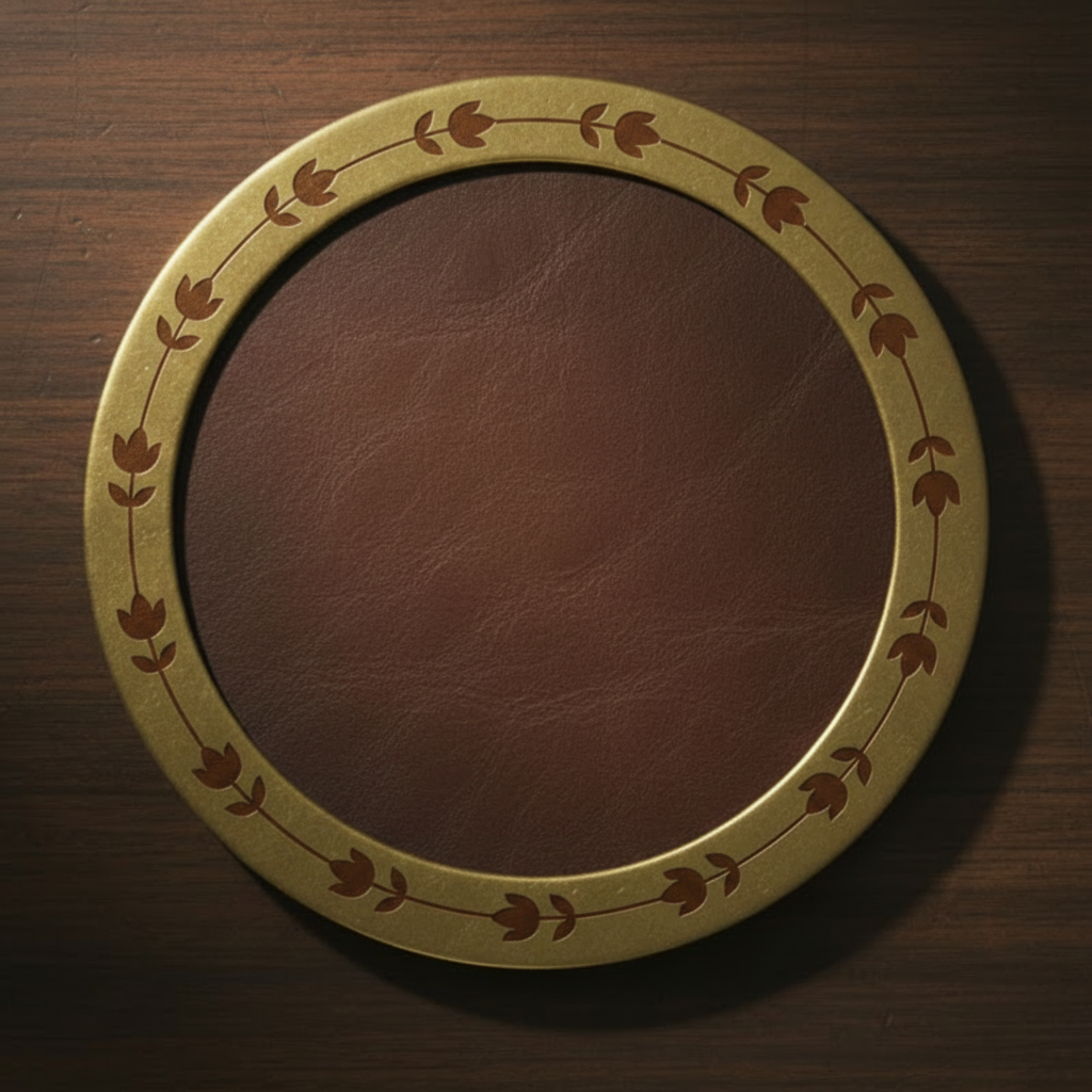 Custom Solid Brass Coasters