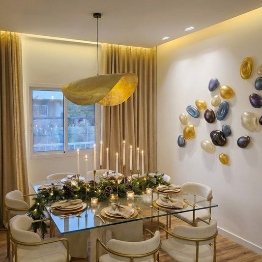 Solid Brass Custom Taco Ceiling Lamp