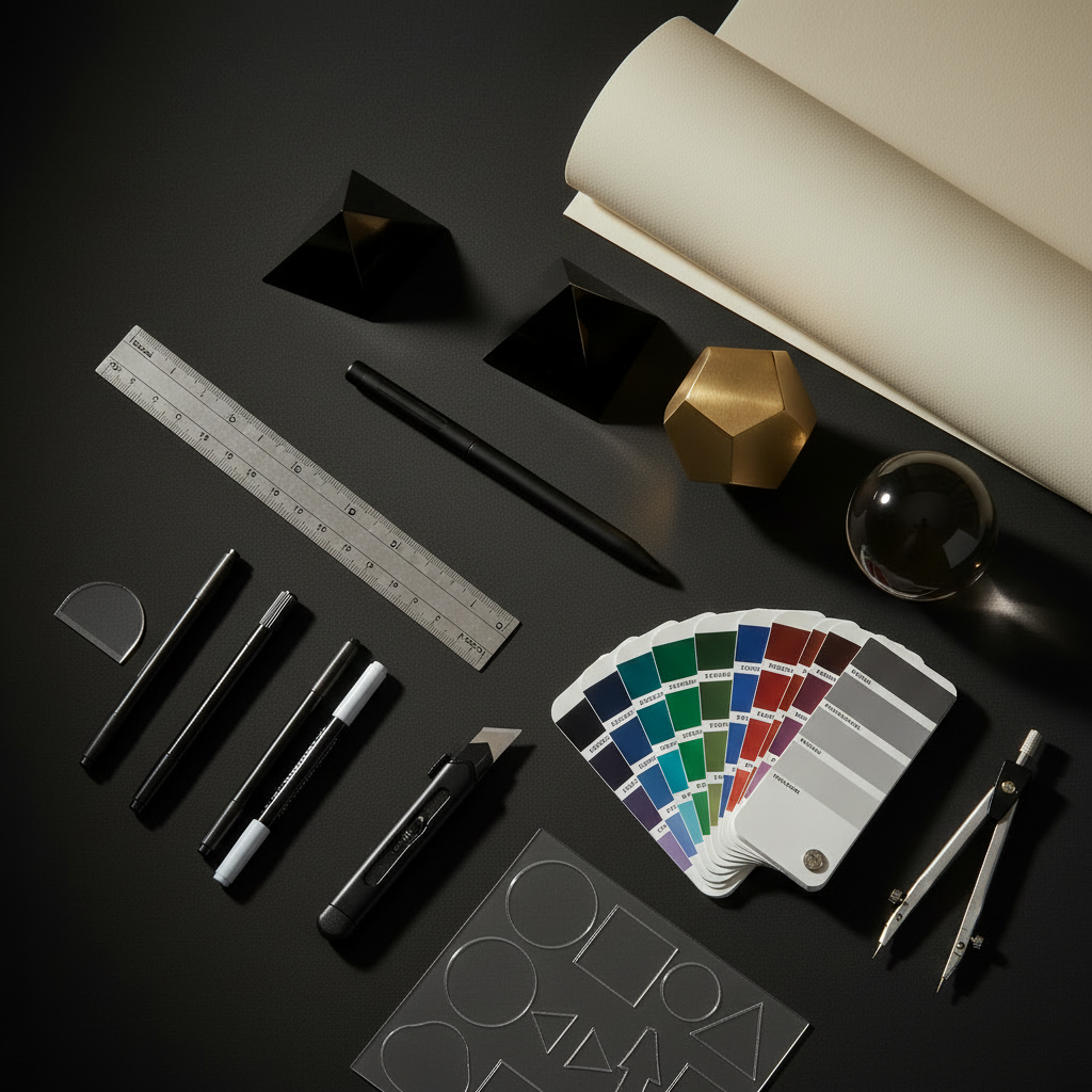Execute Your Design – Custom Production tools flat lay