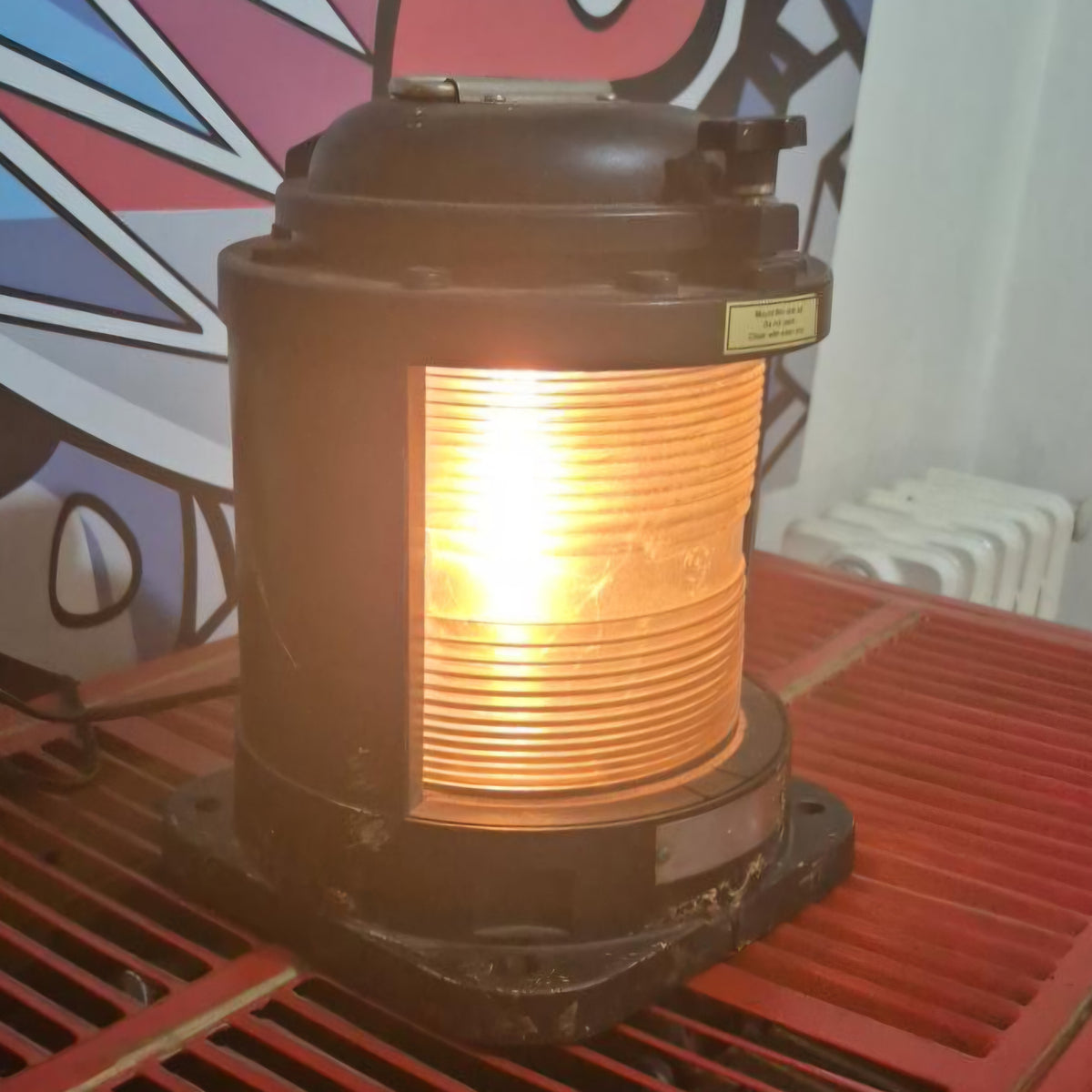 Vintage Den Haan Rotterdam Marine Stern Navigation Light